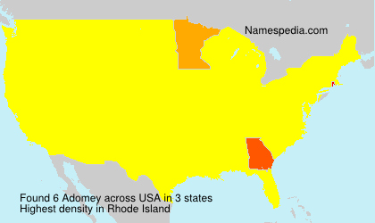 Surname Adomey in USA Surname Adomey in USA