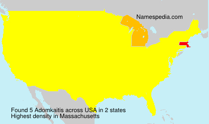 Surname Adomkaitis in USA Surname Adomkaitis in USA