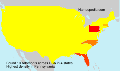 Surname Adomonis in USA Surname Adomonis in USA