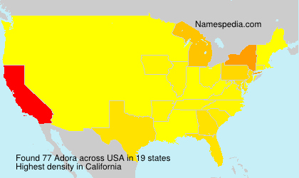 Surname Adora in USA Surname Adora in USA