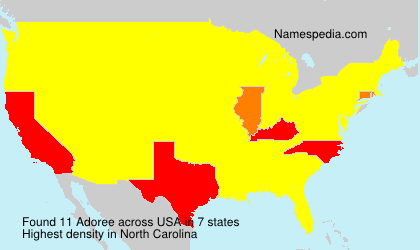 Surname Adoree in USA Surname Adoree in USA