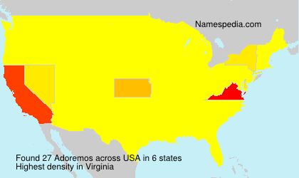 Surname Adoremos in USA Surname Adoremos in USA