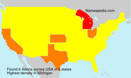 Surname Adoria in USA Surname Adoria in USA