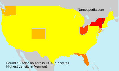 Surname Adorisio in USA Surname Adorisio in USA