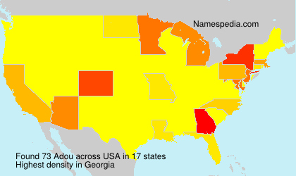 Surname Adou in USA Surname Adou in USA