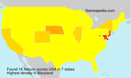 Surname Adoum in USA Surname Adoum in USA