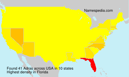 Surname Adras in USA Surname Adras in USA