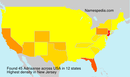 Surname Adriaanse in USA Surname Adriaanse in USA
