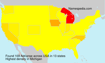 Surname Adrianse in USA Surname Adrianse in USA