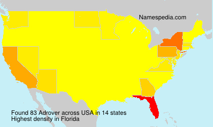 Surname Adrover in USA Surname Adrover in USA