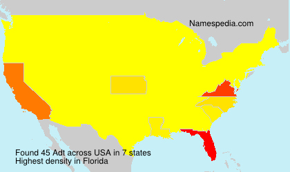 Surname Adt in USA Surname Adt in USA