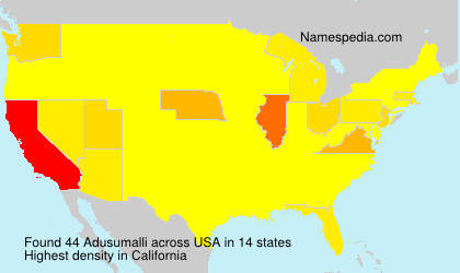 Surname Adusumalli in USA Surname Adusumalli in USA