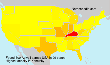Surname Adwell in USA Surname Adwell in USA