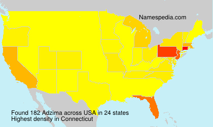 Surname Adzima in USA Surname Adzima in USA