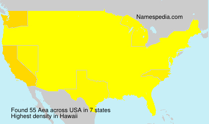 Surname Aea in USA Surname Aea in USA