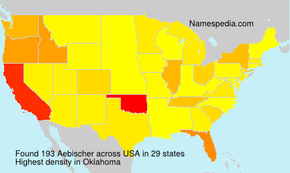 Surname Aebischer in USA Surname Aebischer in USA