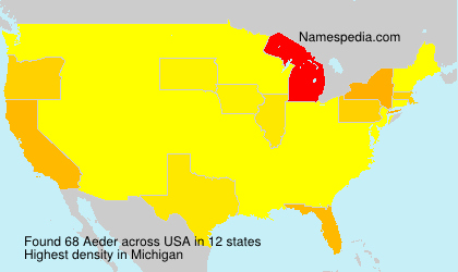 Surname Aeder in USA Surname Aeder in USA
