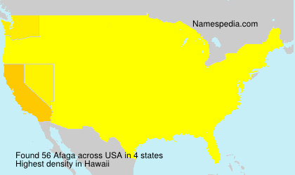 Surname Afaga in USA Surname Afaga in USA