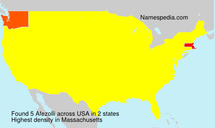 Surname Afezolli in USA Surname Afezolli in USA