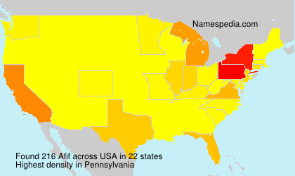 Surname Afif in USA Surname Afif in USA