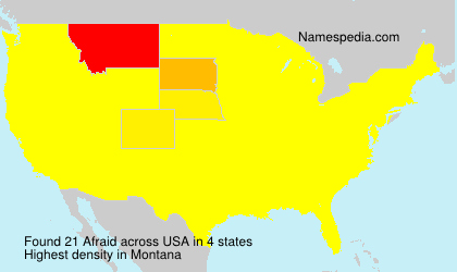 Surname Afraid in USA Surname Afraid in USA