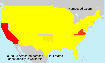 Surname Afrashteh in USA Surname Afrashteh in USA