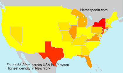 Surname Afrim in USA Surname Afrim in USA