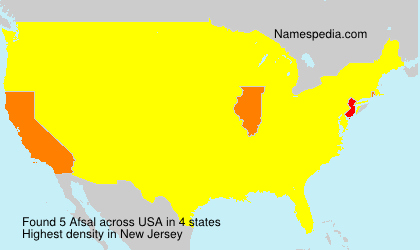 Surname Afsal in USA Surname Afsal in USA