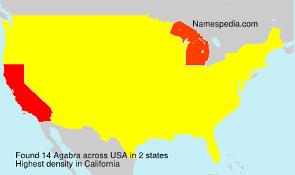 Surname Agabra in USA Surname Agabra in USA