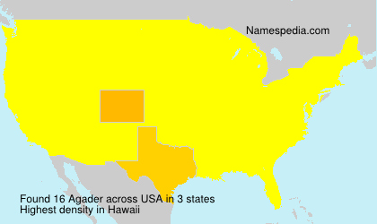 Surname Agader in USA Surname Agader in USA