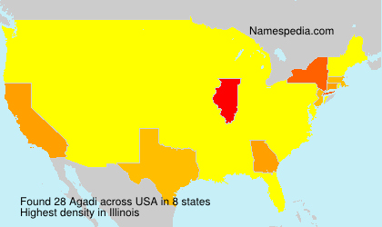 Surname Agadi in USA Surname Agadi in USA