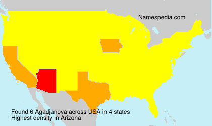Surname Agadjanova in USA Surname Agadjanova in USA