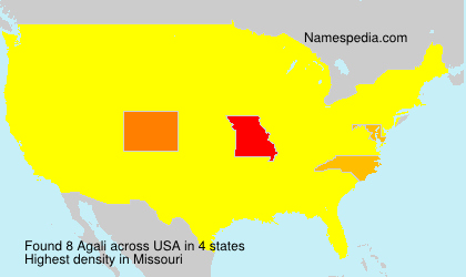 Surname Agali in USA Surname Agali in USA