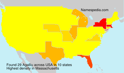Surname Agalliu in USA Surname Agalliu in USA