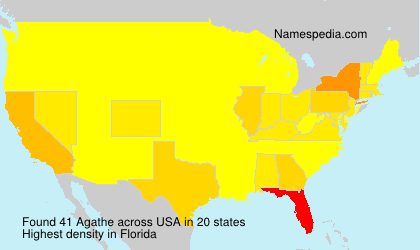 Surname Agathe in USA Surname Agathe in USA
