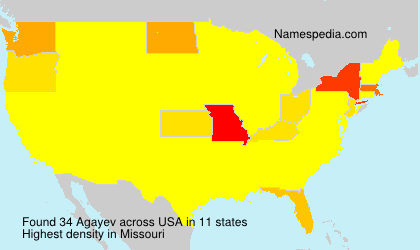Surname Agayev in USA Surname Agayev in USA