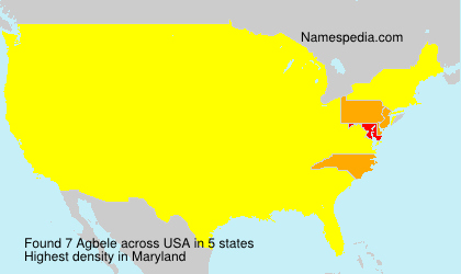 Surname Agbele in USA