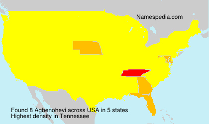 Surname Agbenohevi in USA Surname Agbenohevi in USA