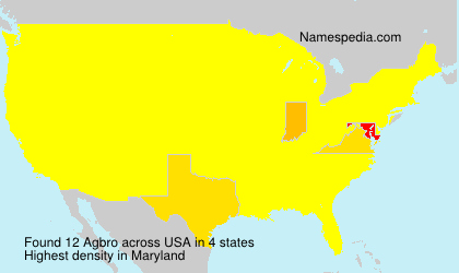 Surname Agbro in USA Surname Agbro in USA