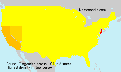 Surname Agemian in USA Surname Agemian in USA
