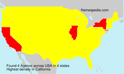 Surname Agence in USA Surname Agence in USA