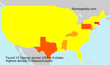 Surname Agengo in USA Surname Agengo in USA