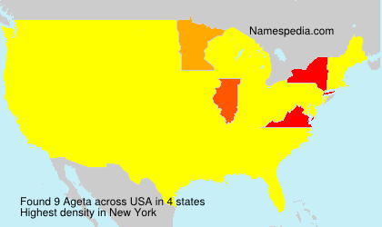 Surname Ageta in USA Surname Ageta in USA