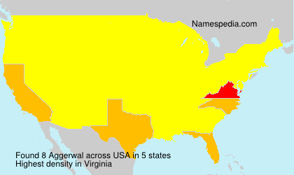 Surname Aggerwal in USA Surname Aggerwal in USA