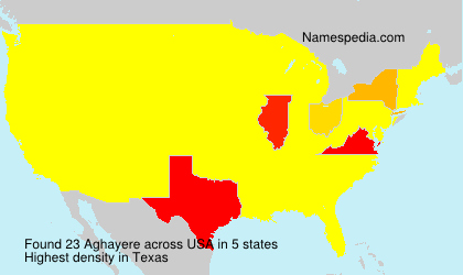 Surname Aghayere in USA Surname Aghayere in USA