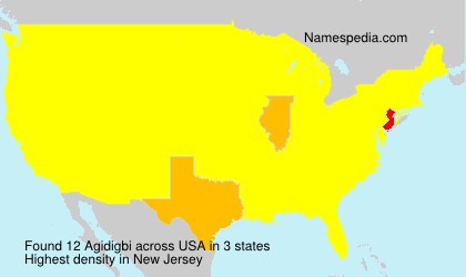 Surname Agidigbi in USA Surname Agidigbi in USA