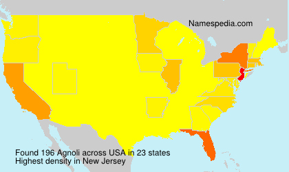 Surname Agnoli in USA