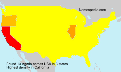 Surname Agorio in USA Surname Agorio in USA