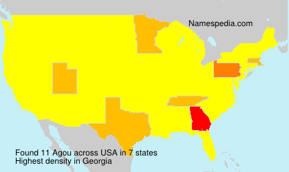 Surname Agou in USA Surname Agou in USA