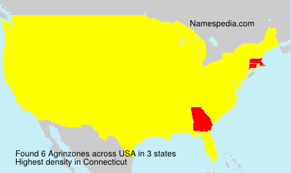 Surname Agrinzones in USA Surname Agrinzones in USA